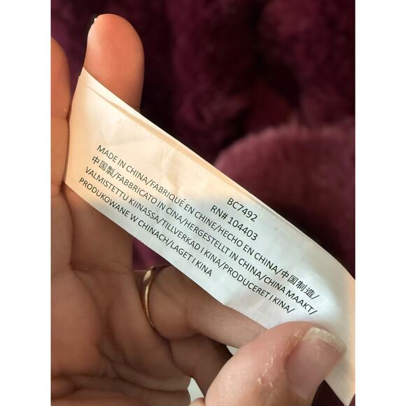 J.O.A. Just One Answer Faux Fur Full Zip Bomber Jacket Wine Womens Size Small - Picture 11 of 12